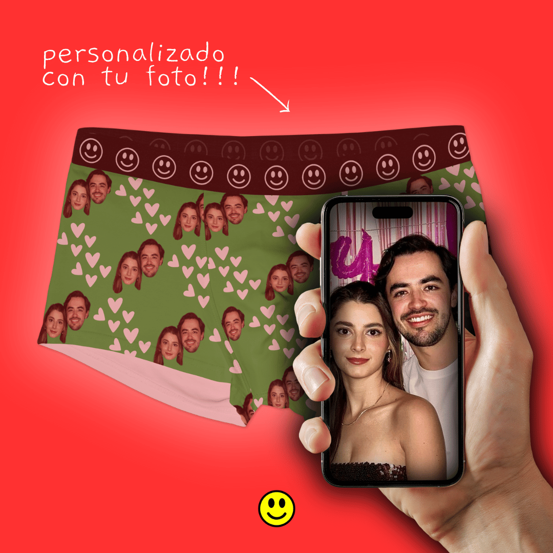 Boxers personalizados con foto de cara – Regalo para hombre divertido