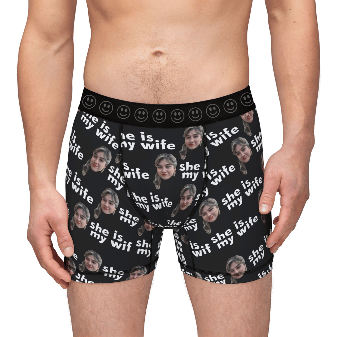 Boxers personalizados con foto de cara – Regalo para hombre divertido