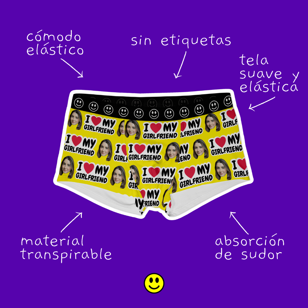 Boxers personalizados con foto de cara – Regalo para hombre divertido