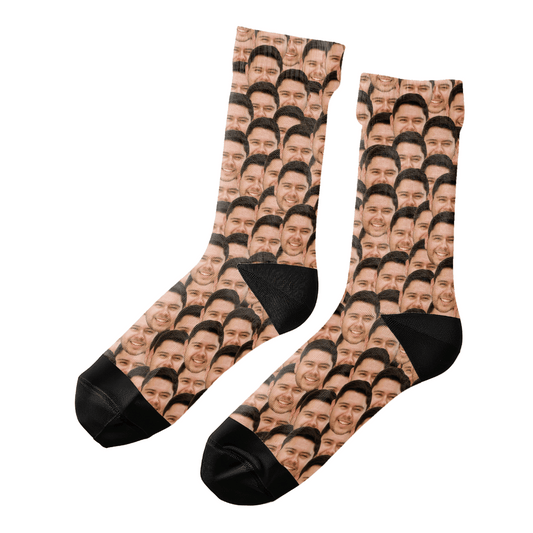 Sopa Una Foto | Calcetas Personalizadas con Foto de Cara para Jóvenes, Hombre y Mujer | Regalo Único para Adolescentes, Amigos, Mujeres, Hermanos, Novios, Todos