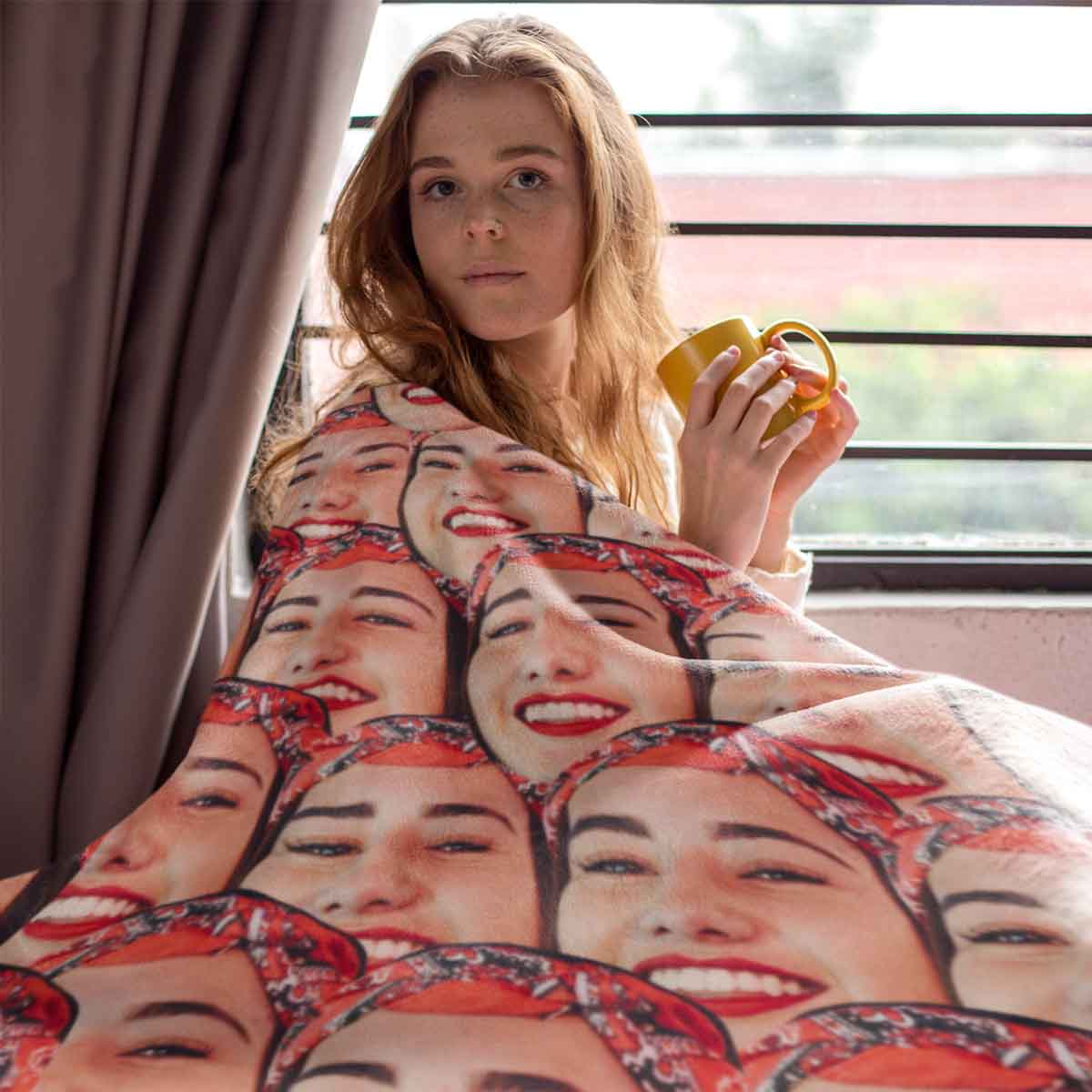 blanket with soup