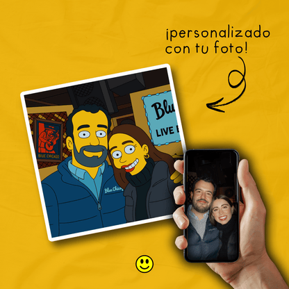 Personajes Amarillos Imán Personalizado Foto | Imán con Foto de Cara con Corte al Borde | Regalo Divertido y Único para Refrigerador, Hecho a Mano para Amigos, Parejas, Mascotas, Familia, Novios