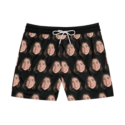 Patrón con Foto Divertido | Traje de Baño Short Personalizado para Hombre con Caras | Regalo Único para Amigos, Novios, Vacaciones, Despedidas, Playa, Verano