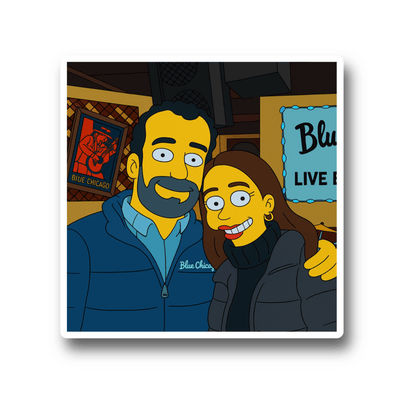 Personajes Amarillos Imán Personalizado Foto | Imán con Foto de Cara con Corte al Borde | Regalo Divertido y Único para Refrigerador, Hecho a Mano para Amigos, Parejas, Mascotas, Familia, Novios