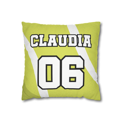 Estilo Tenis | Cojín Personalizado con Nombre y Número para Niño, Joven, Hombre y Mujer | Regalo Deportivo para Cumpleaños, Habitaciones, Hijos, Hermanos, Amigos, Fans del Tenis