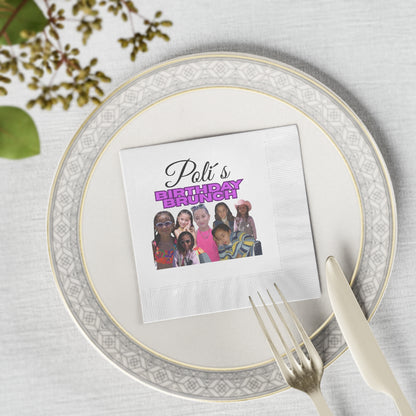 Servilletas Personalizadas con Foto | Decoración para Fiestas, Cumpleaños y Eventos Especiales | Recuerdos Únicos para Familia y Amigos