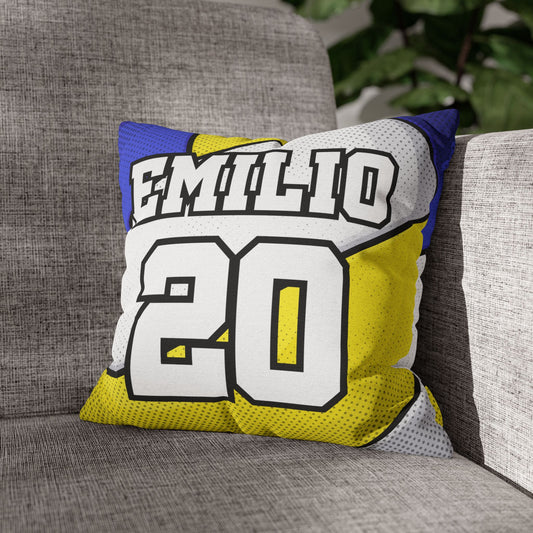 Estilo Voleibol | Cojín Personalizado con Nombre y Número para Niño, Joven, Hombre y Mujer | Regalo Deportivo para Cumpleaños, Habitaciones, Hijos, Hermanos, Amigos, Fans del Vóley