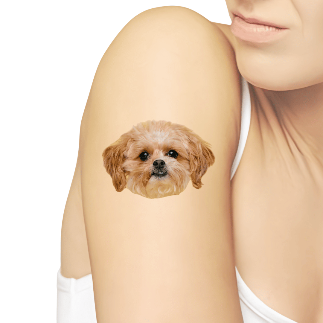 Mascota | Tatuajes Temporales Personalizados con Foto o Texto para Novio, Novia, Mujer, Hombre, Mamá, Papá, Hermanos, Amigos | Regalo para Mujer, Novia, Ella, Hombres, Esposo, Él, Novio, Familia, Fiesta