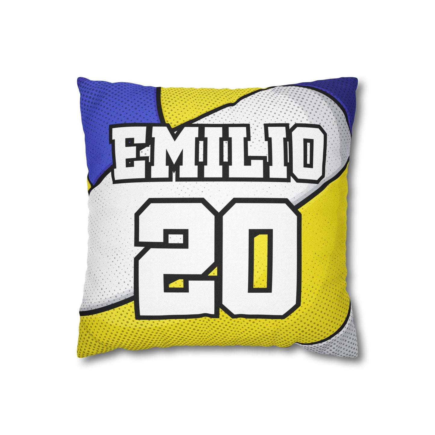 Estilo Voleibol | Cojín Personalizado con Nombre y Número para Niño, Joven, Hombre y Mujer | Regalo Deportivo para Cumpleaños, Habitaciones, Hijos, Hermanos, Amigos, Fans del Vóley