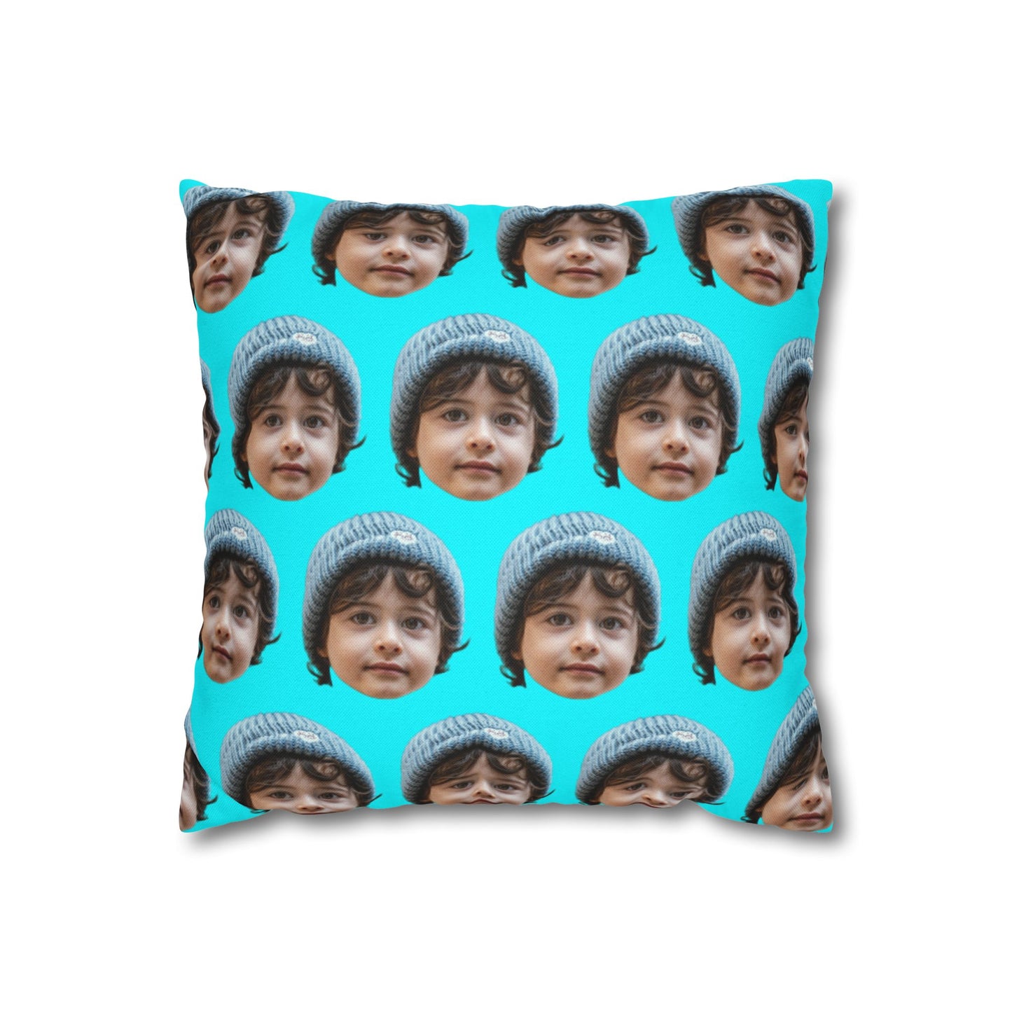 Patron | Cojín Personalizado con Foto de Cara para Niño, Bebé, Mujer, Hombre, Mamá, Papá, Abuelos, Familia | Regalo Divertido y Original para Cumpleaños, Hogar y Recámaras