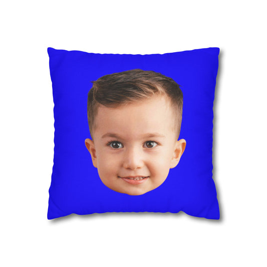 Cara Completa | Cojín Personalizado con Foto de Rostro y Fondo a Elección para Hombre, Mujer, Amigos, Familia y Parejas | Regalo Original y Divertido