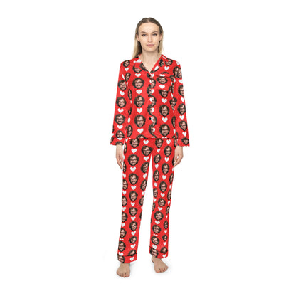 Patrón Cara con Corazones | Pijama Personalizada con Foto para Hombre y Mujer | Regalo Romántico para Parejas, San Valentín y Aniversarios