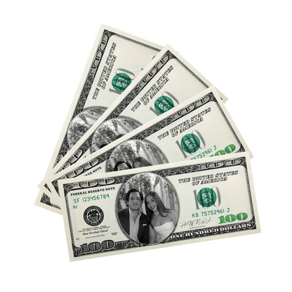 Billetes Personalizados con Foto + Pistola Money Gun | Regalo Divertido para Cumpleaños, Bodas, Despedidas, Fiestas y Amigos