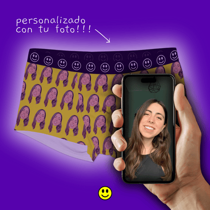 Boxers personalizados con foto de cara – Regalo para hombre divertido