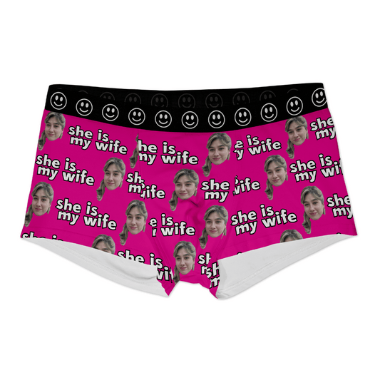 Boxers personalizados con foto de cara – Regalo para hombre divertido