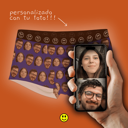 Boxers personalizados con foto de cara – Regalo para hombre divertido
