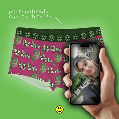 Boxers personalizados con foto de cara – Regalo para hombre divertido
