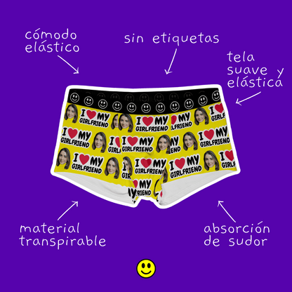 Boxers personalizados con foto de cara – Regalo para hombre divertido