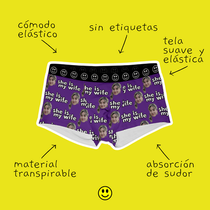 Boxers personalizados con foto de cara – Regalo para hombre divertido