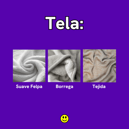 Patrón con Fotos | Cobija Personalizada con Foto de Cara para Jóvenes, Hombre y Mujer | Regalo Único para Adolescentes, Amigos, Mujeres, Hermanos, Novios, Todos