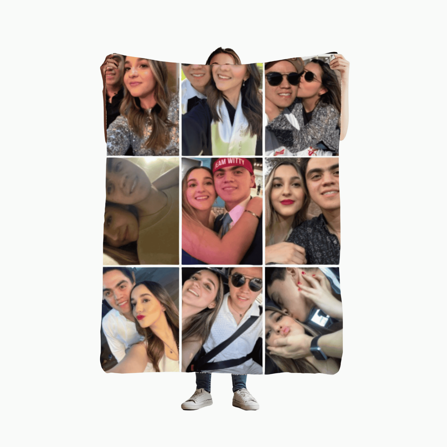 Collage Variado | Cobija Personalizada con Foto de Cara para Jóvenes, Hombre y Mujer | Regalo Único para Adolescentes, Amigos, Mujeres, Hermanos, Novios, Todos