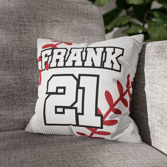 Estilo Béisbol | Cojín Personalizado con Nombre y Número para Niño, Joven, Hombre y Mujer | Regalo Deportivo para Cumpleaños, Habitaciones, Hijos, Hermanos, Amigos, Fans del Béisbol