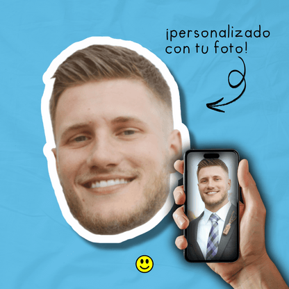 Imán Personalizado Contorno | Imán con Foto de Cara con Corte al Borde | Regalo Divertido y Único para Refrigerador, Hecho a Mano para Amigos, Parejas, Mascotas, Familia, Novios