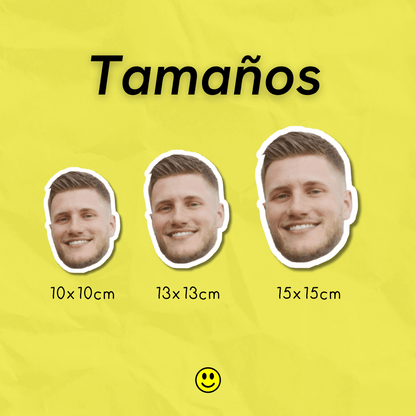 Imán Personalizado Contorno | Imán con Foto de Cara con Corte al Borde | Regalo Divertido y Único para Refrigerador, Hecho a Mano para Amigos, Parejas, Mascotas, Familia, Novios