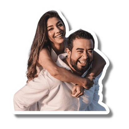 Imán Personalizado Sin Fondo | Imán con Foto de Cara con Corte al Borde | Regalo Divertido y Único para Refrigerador, Hecho a Mano para Amigos, Parejas, Mascotas, Familia, Novios