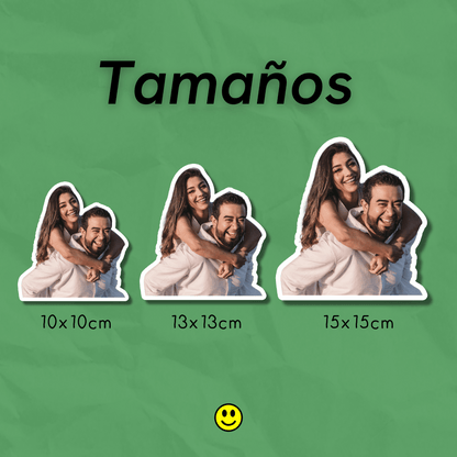 Imán Personalizado Sin Fondo | Imán con Foto de Cara con Corte al Borde | Regalo Divertido y Único para Refrigerador, Hecho a Mano para Amigos, Parejas, Mascotas, Familia, Novios