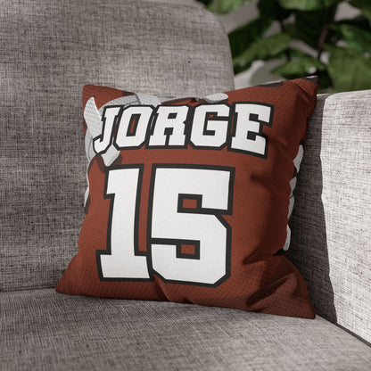 Estilo Fútbol Americano | Cojín Personalizado con Nombre y Número para Niño, Joven, Hombre y Mujer | Regalo Deportivo para Cumpleaños, Habitaciones, Hijos, Hermanos, Amigos, Fans del Fútbol Americano