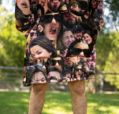 Collage | Huggy Sudadera de Cobija Unitalla con Cara Personalizado con Foto de Cara para Novio, Novia, Mujer, Hombre, Mamá, Papá, Hermanos, Amigos | Regalo para Mujer, Novia, Ella, Hombres, Esposo, Él, Novio